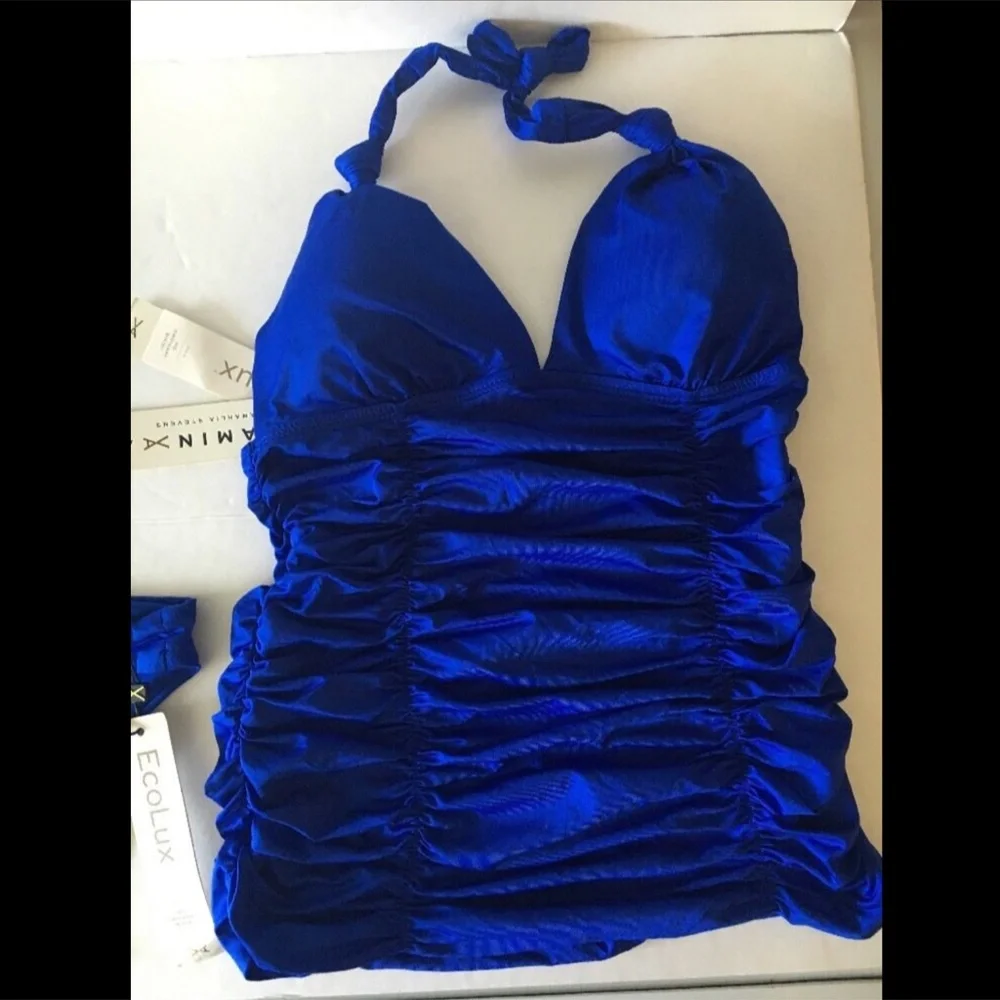 NWT 2PC Vitamin A EcoLux Halter Tankini Bottom S/6 - Picture 5 of 11